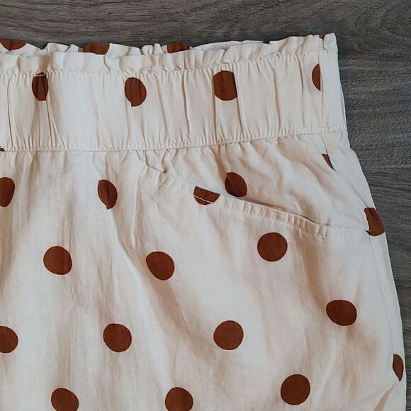 New With Tag Penningtons Size 5X Dotted Linen‎ Blend Wide-Leg Pull-On Pant - Picture 7 of 12